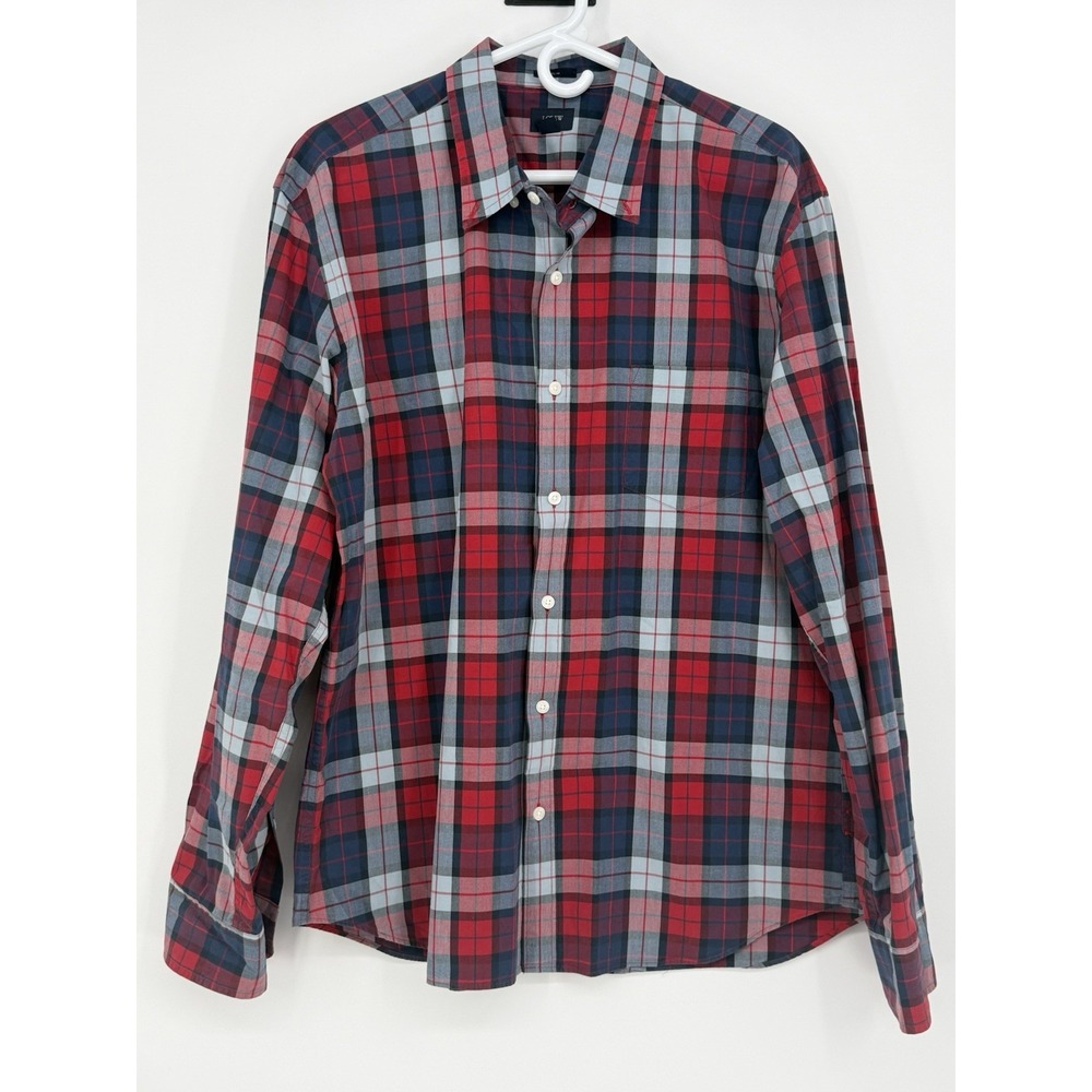 J Crew Men's Long Sleeve Button Down Slim Fit XL